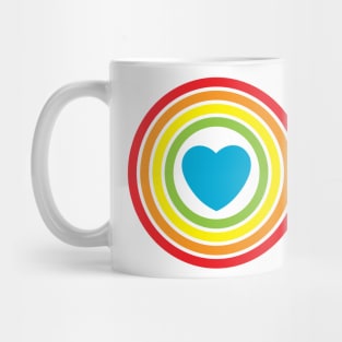 rainbow heart Mug